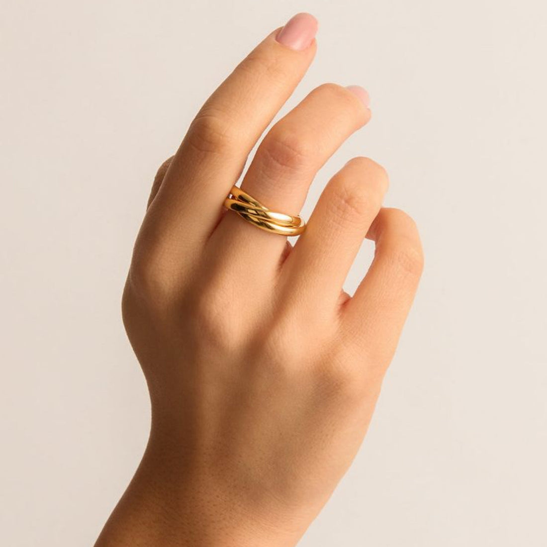 Anel Serena Banhado em Ouro 18K