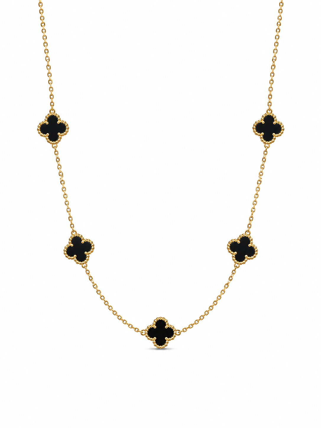 Colar Trevos Lina Banhado em Ouro 18K