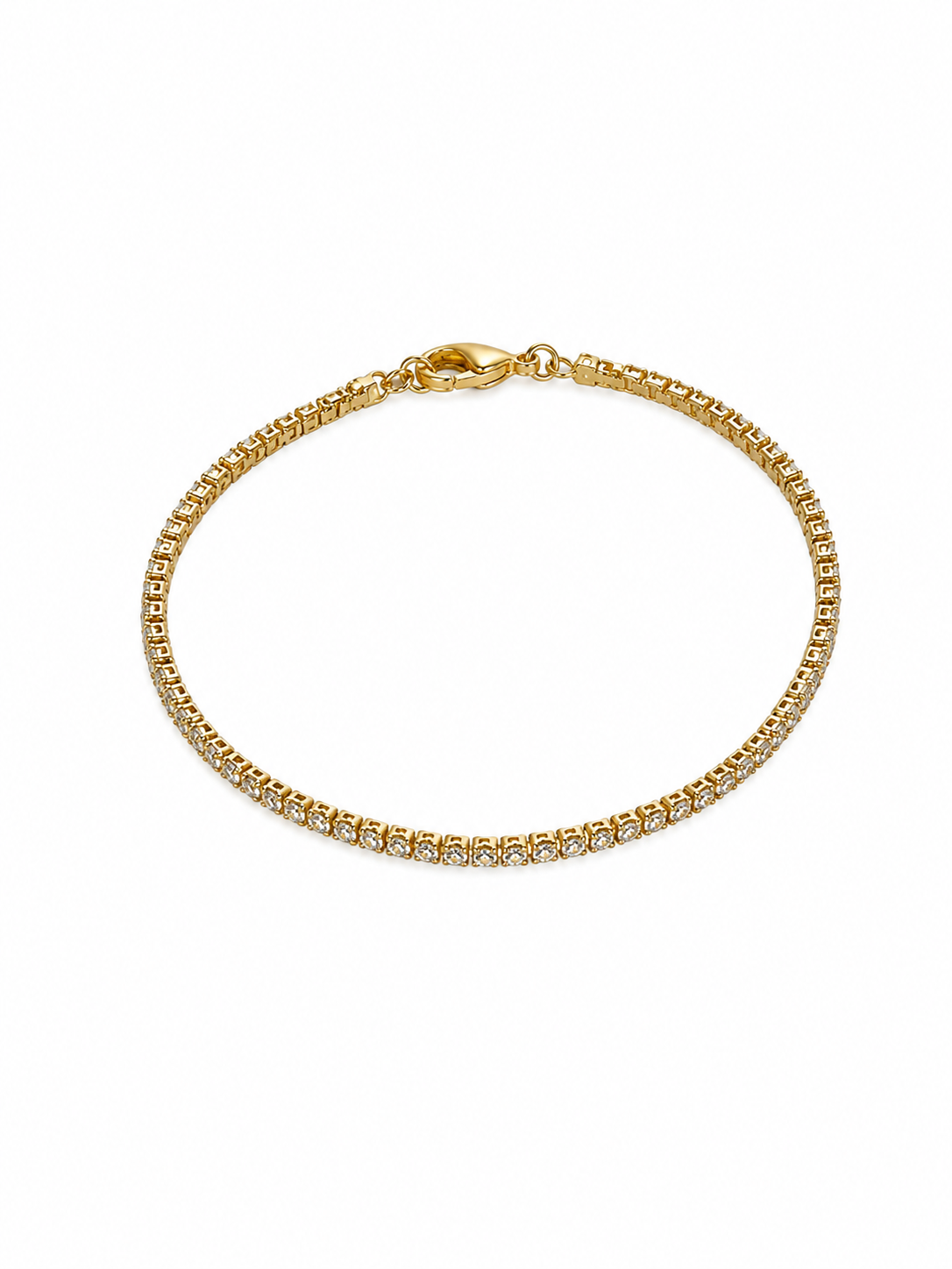 Pulseira Zircônia Juliene Banhado em Ouro 18K
