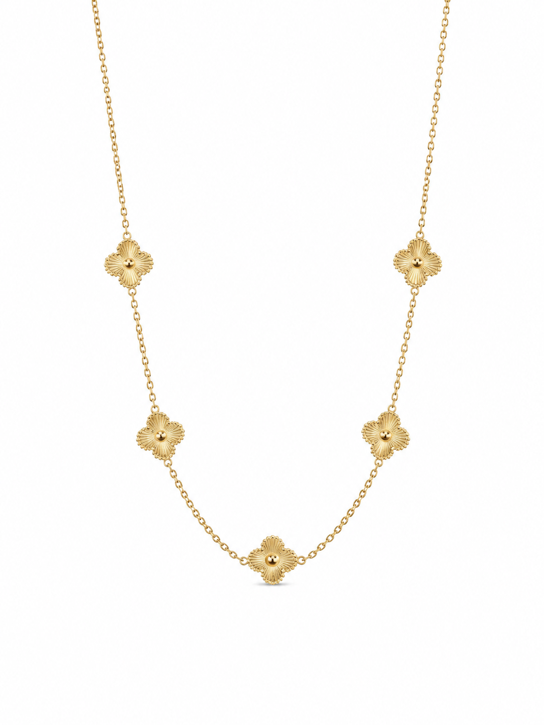 Colar Trevos Nina Banhado em Ouro 18K