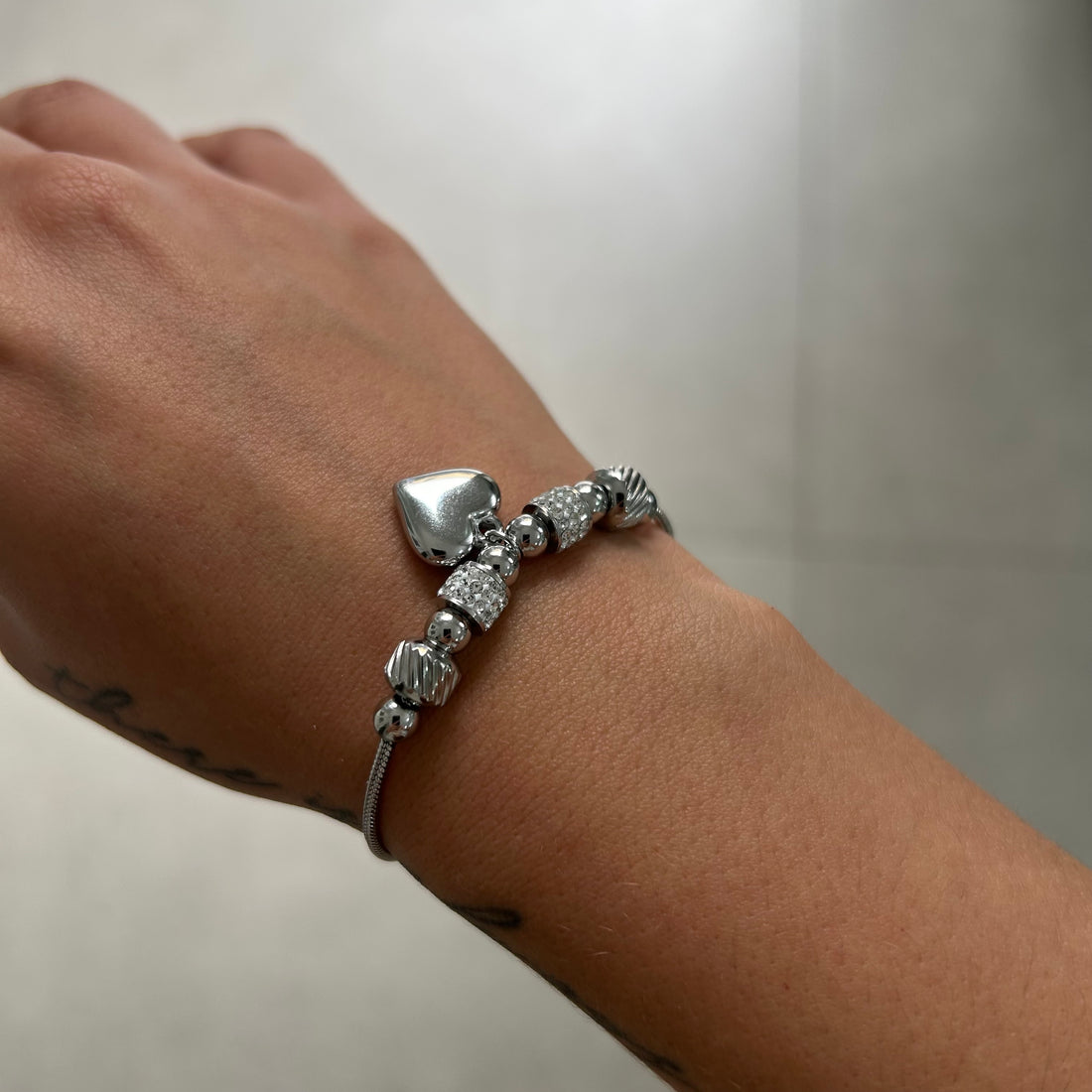 Pulseira Coração Sicília Aço Inoxidável