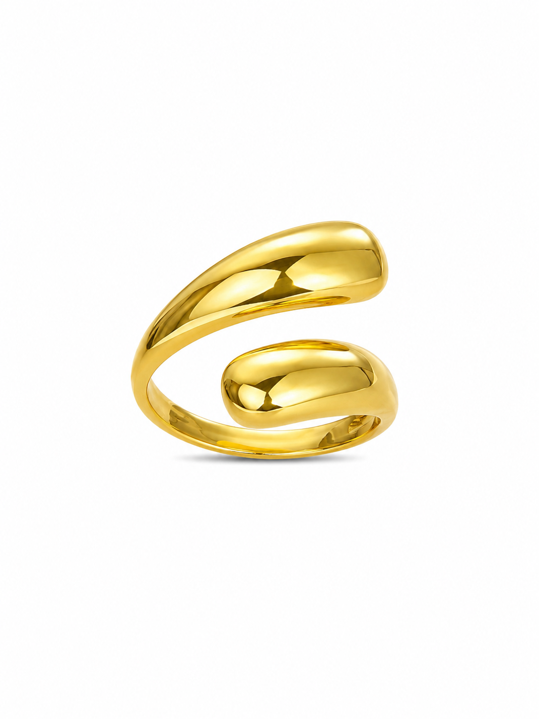 Anel Amélia Banhado em Ouro 18K