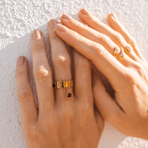Anel Flower Banhado em Ouro 18K