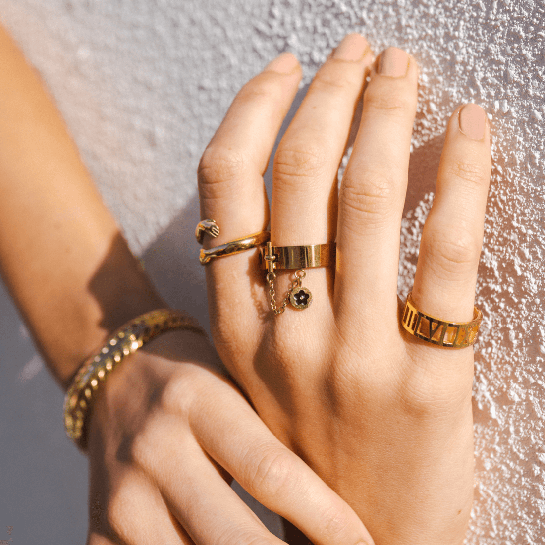 Anel Flower Banhado em Ouro 18K