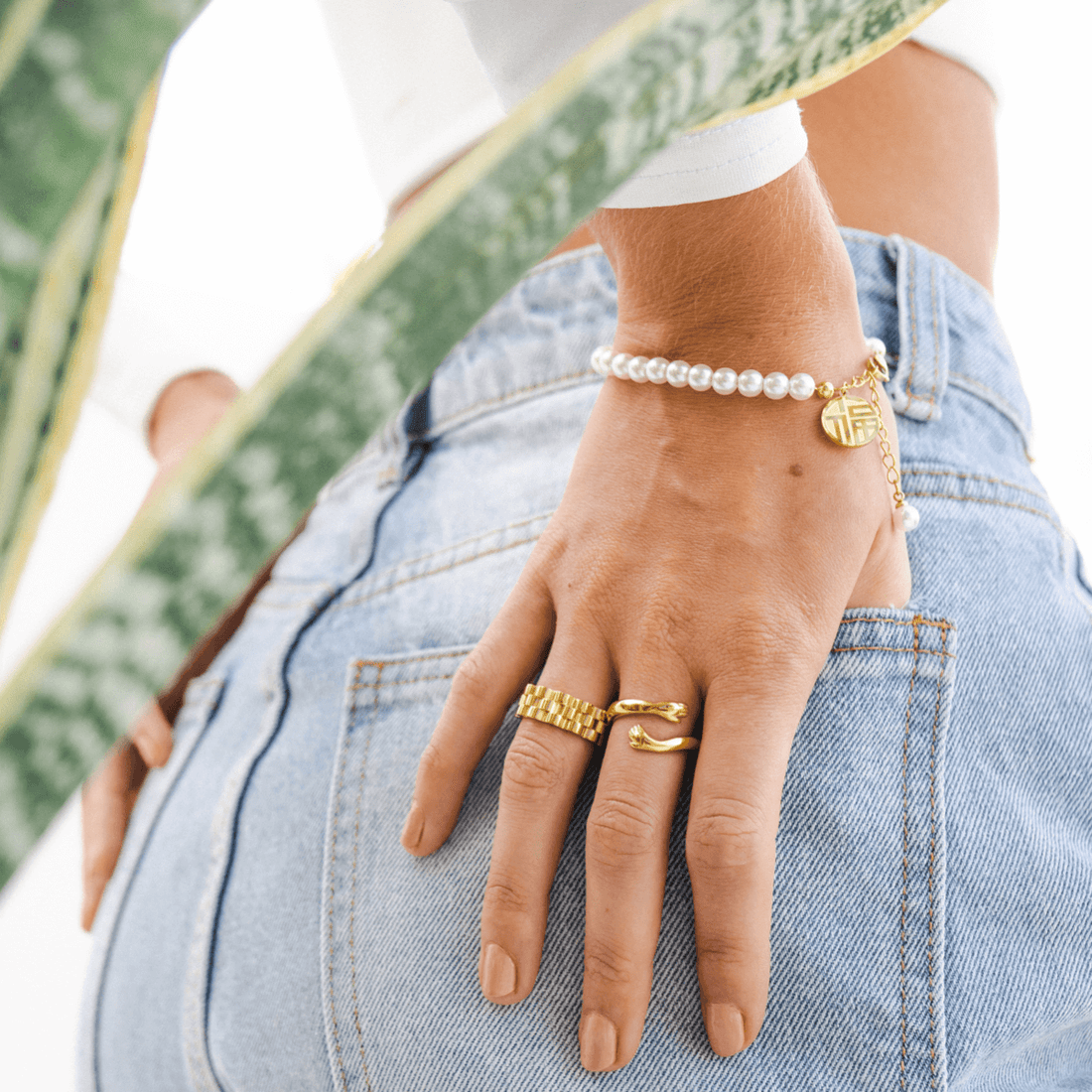 Anel Enlace Banhado em Ouro 18K