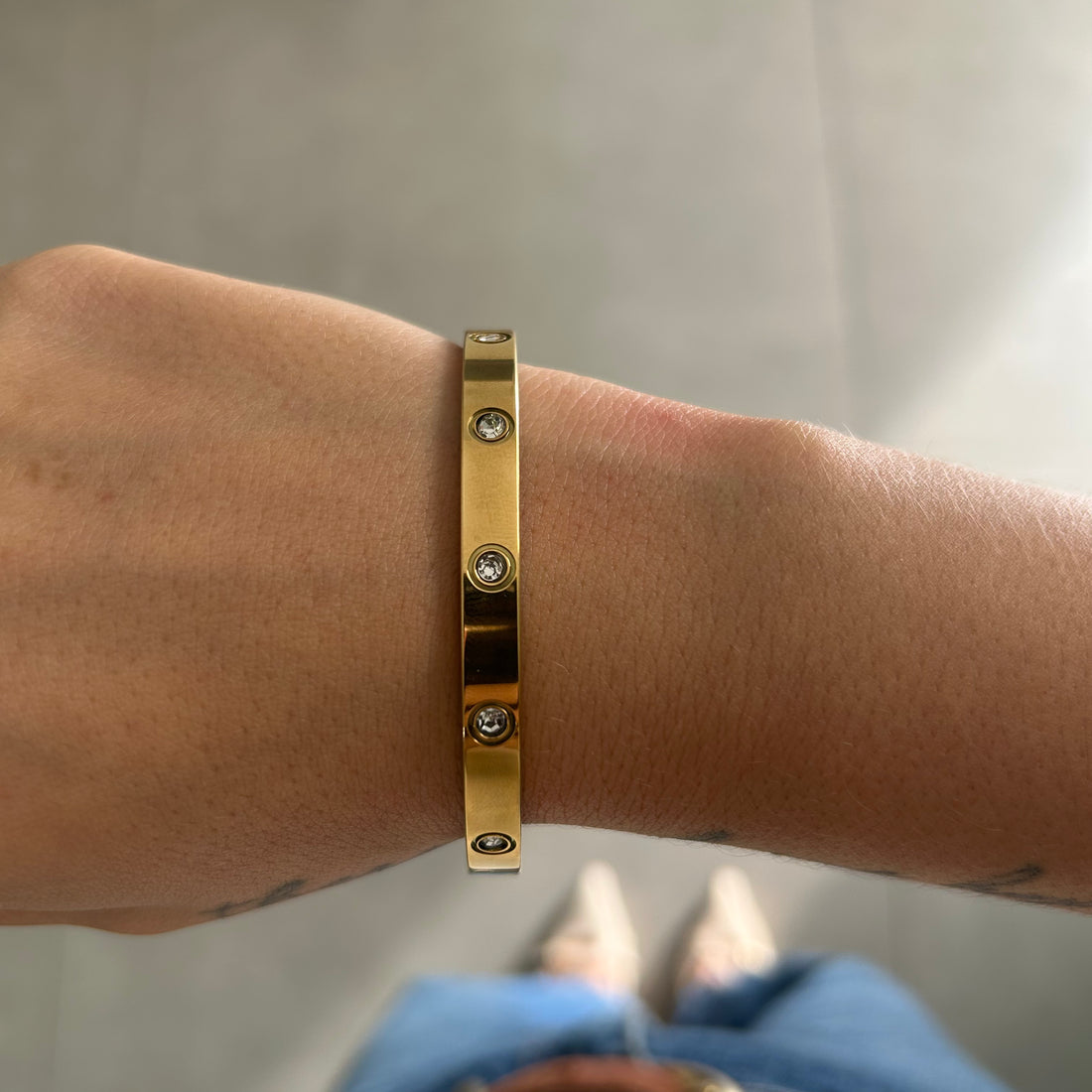 Bracelete Cecília Banhado em Ouro 18K