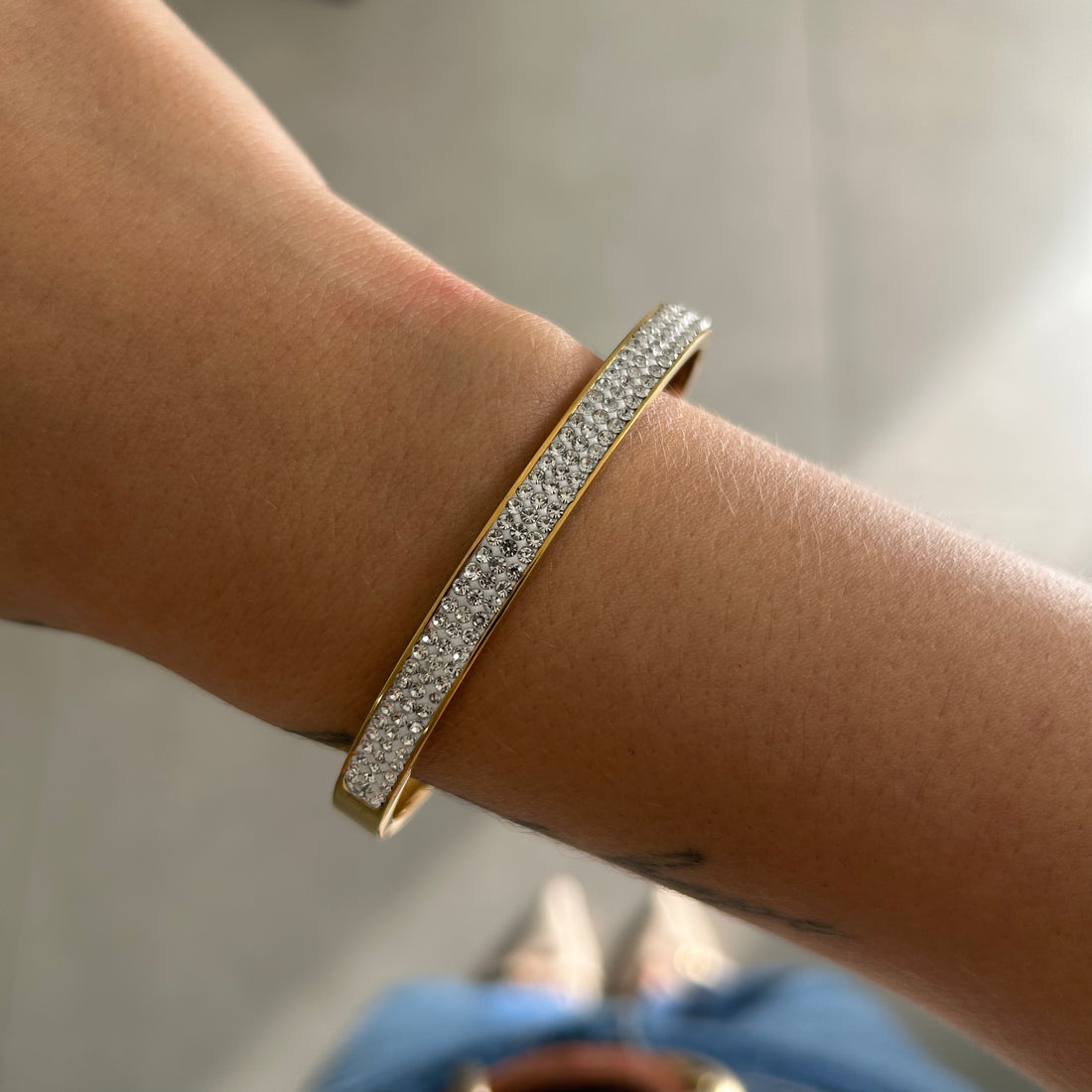 Bracelete Zircônias Mykonos Aço Inoxidável