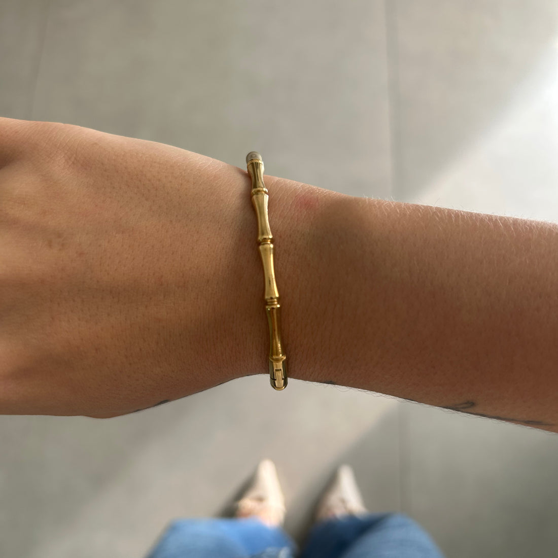 Bracelete Palma Banhado em Ouro 18K