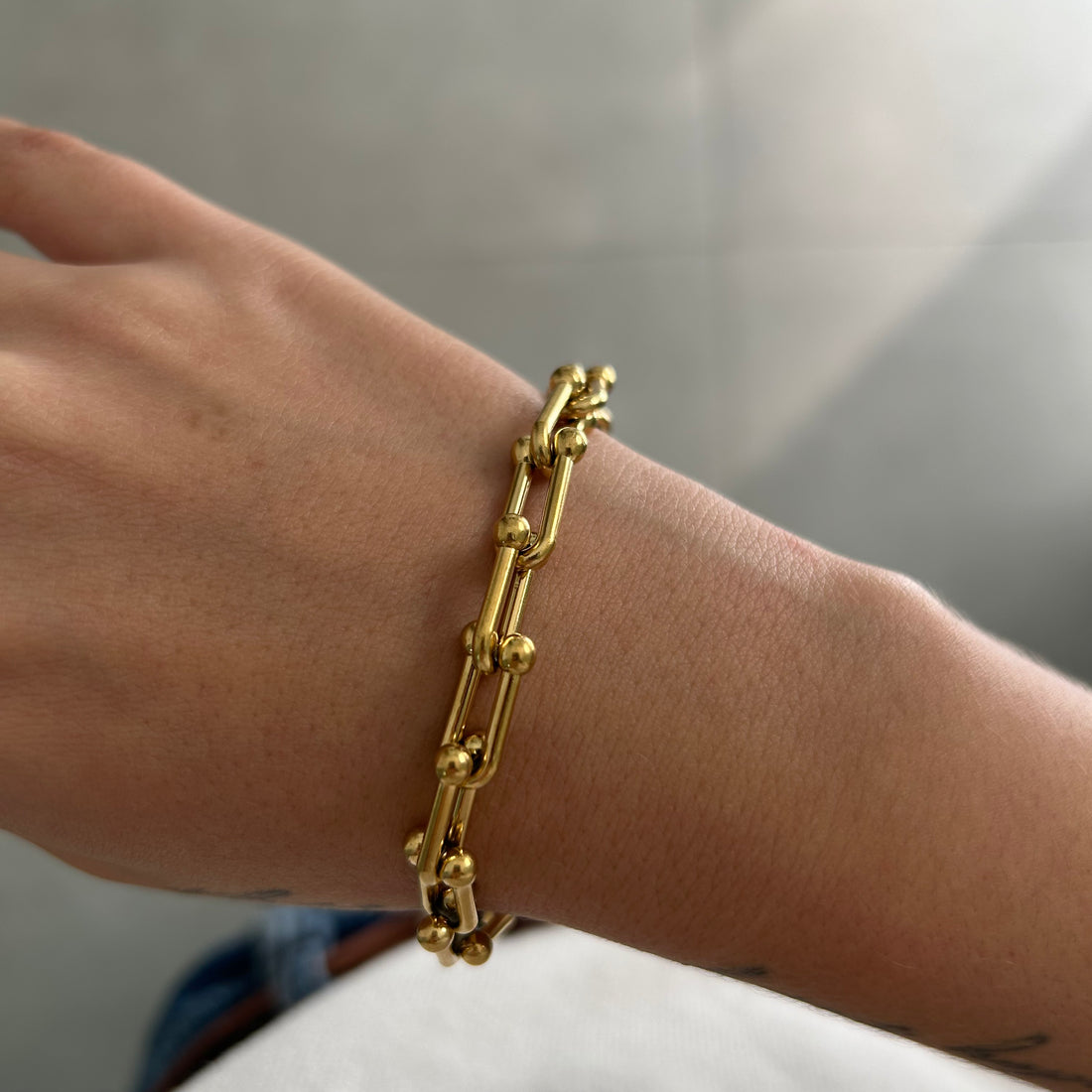 Pulseira Elos Entrelaçados Zurique Aço Inoxidável