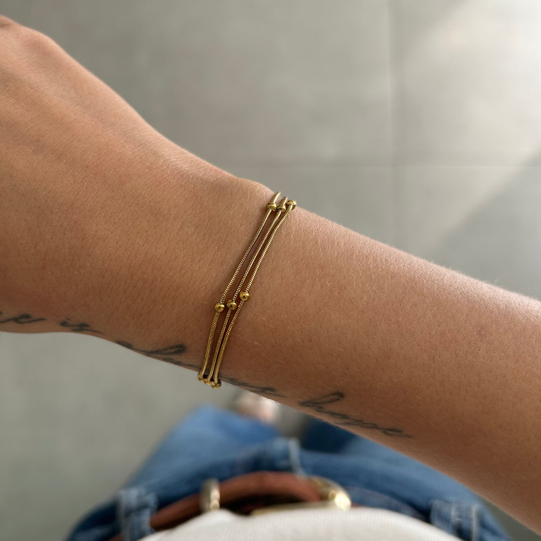 Pulseira Ayla Banhado em Ouro 18K