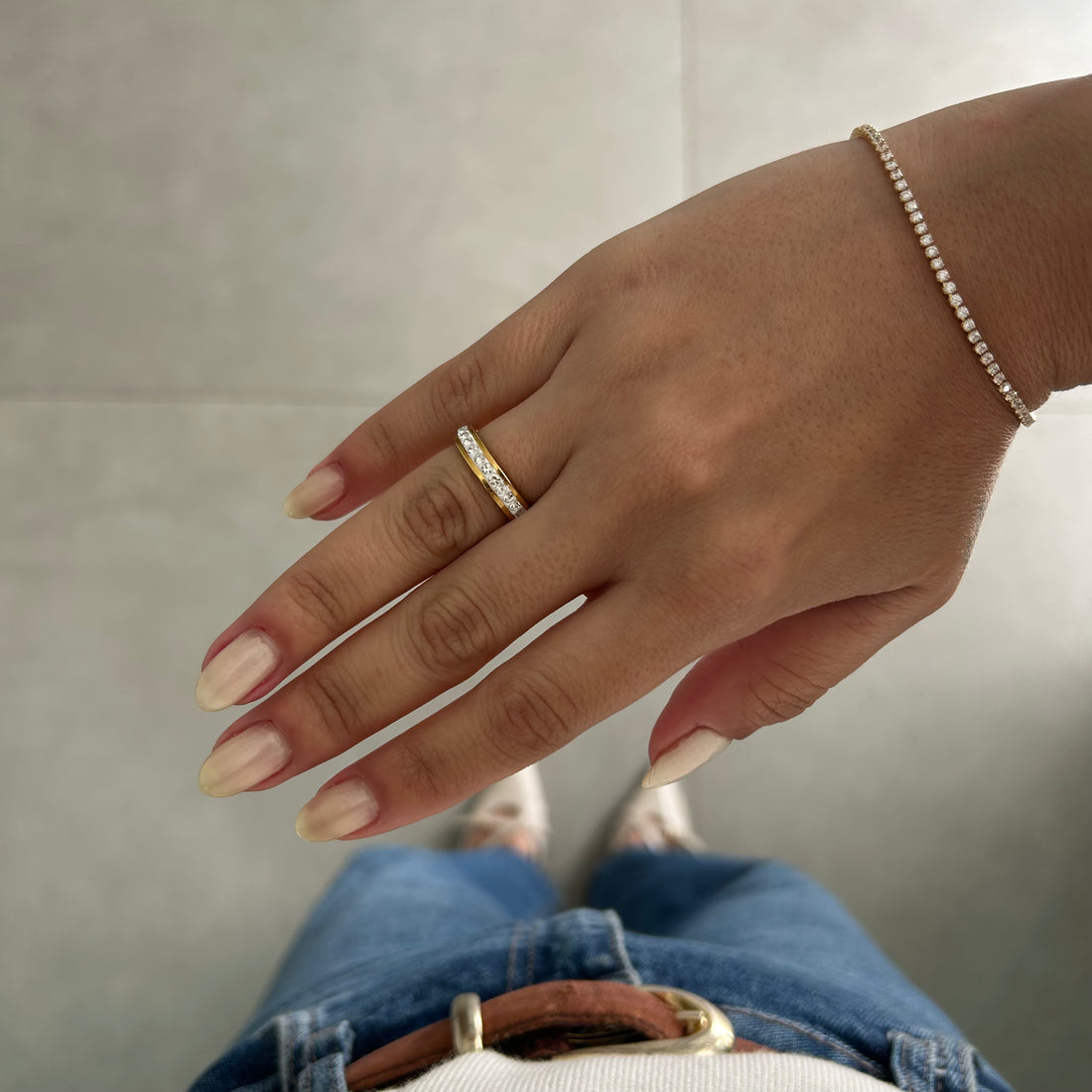 Anel Brilhante Aurora Banhado em Ouro 18K