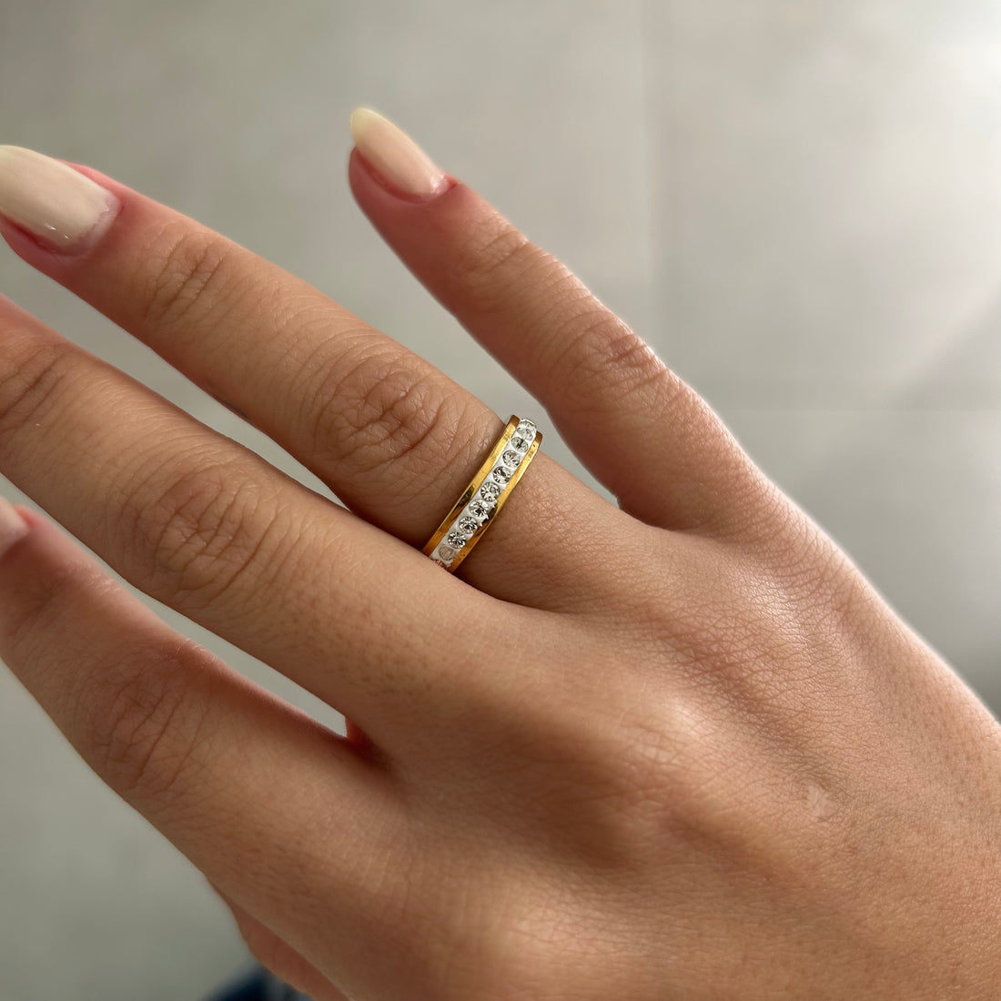 Anel Brilhante Aurora Banhado em Ouro 18K