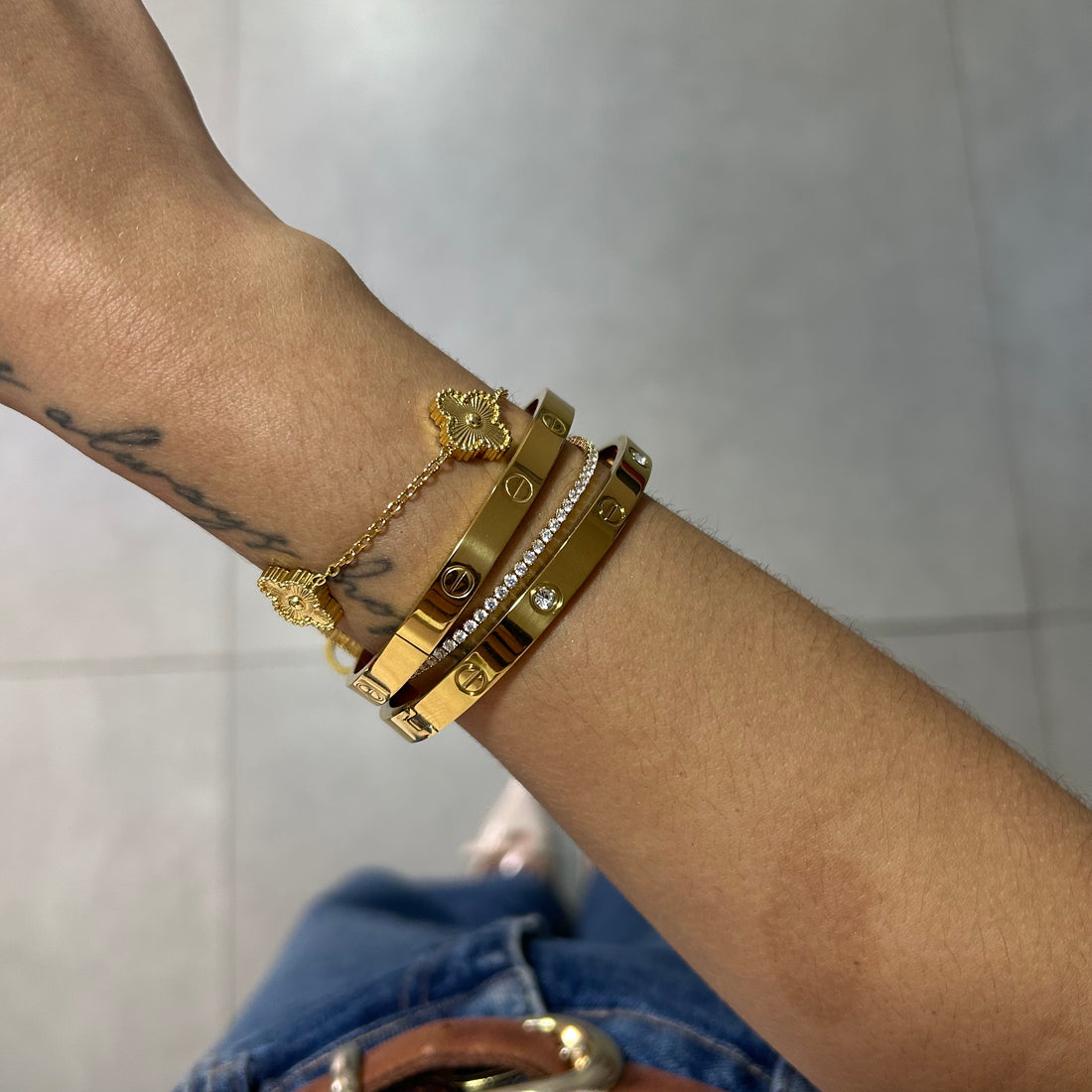 Bracelete Valentina Banhado em Ouro 18K