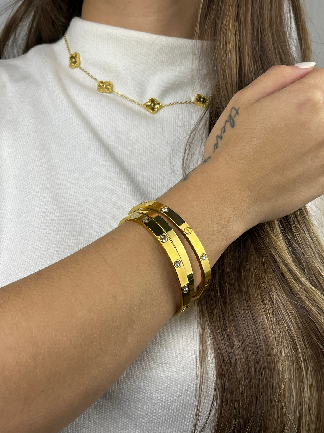 Bracelete Valentina Banhado em Ouro 18K