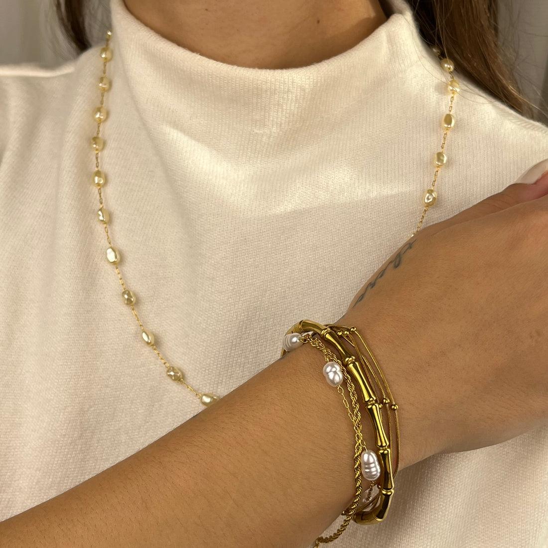 Bracelete Palma Banhado em Ouro 18K