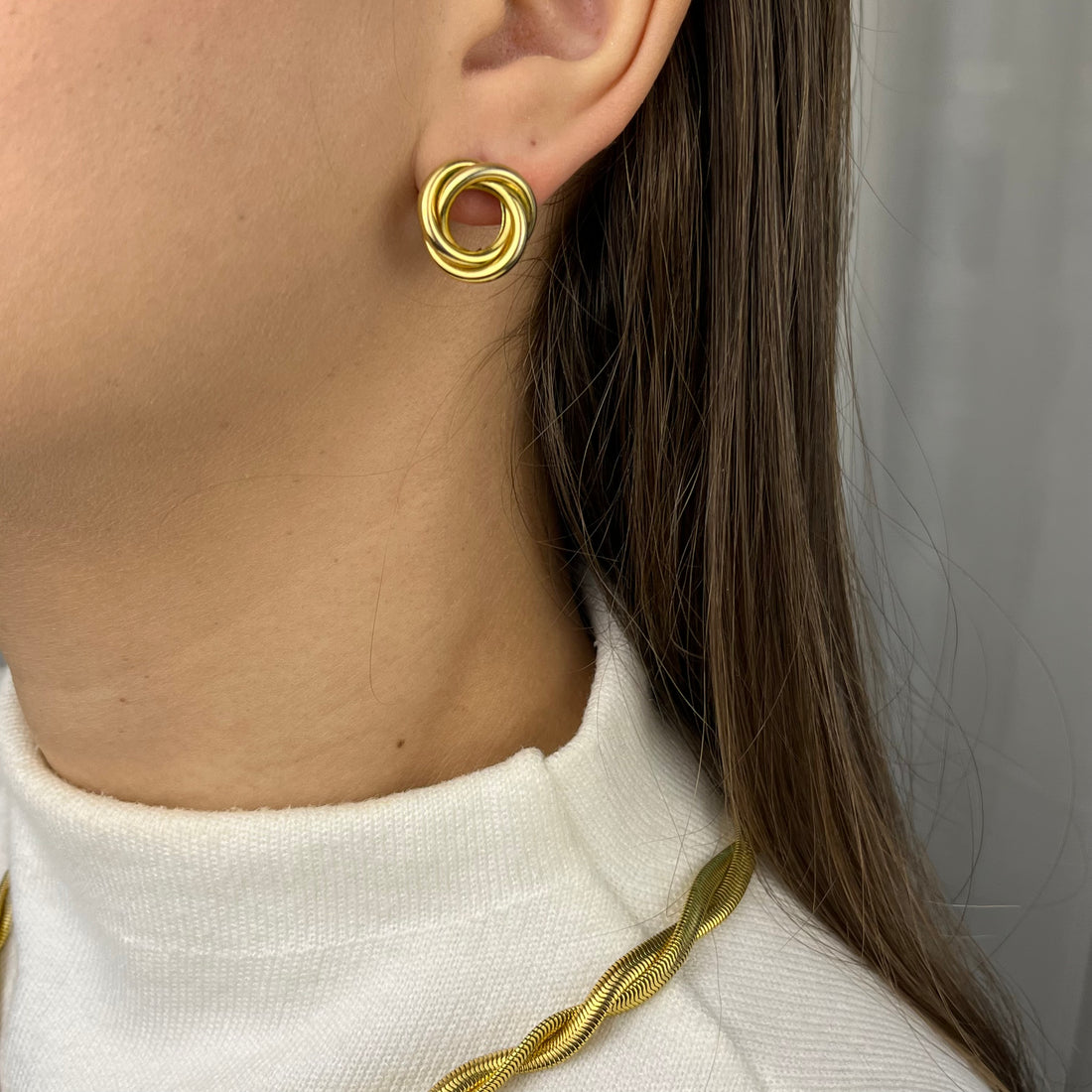Brinco Amora Banhado em Ouro 18K