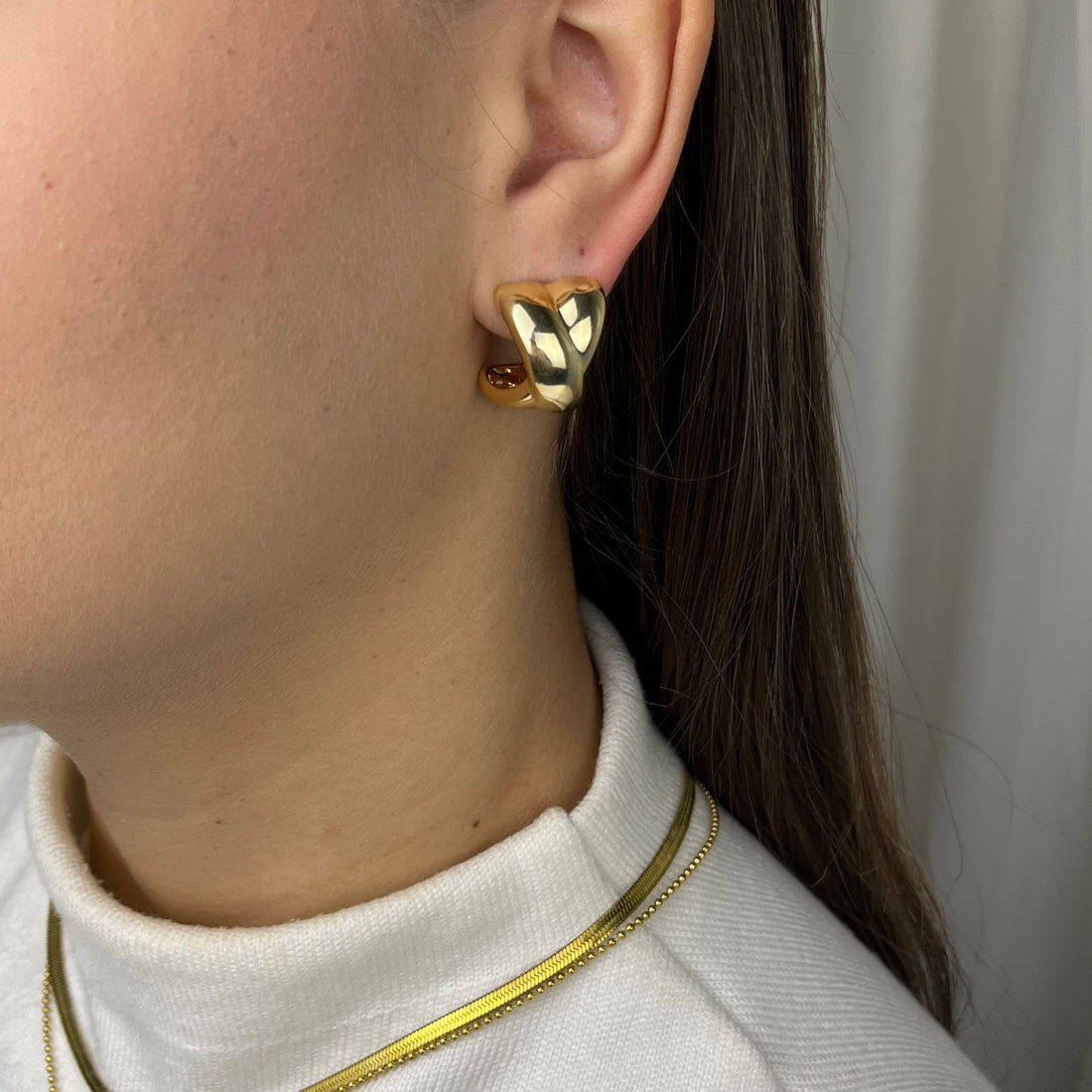 Brinco Alicia Banhado em Ouro 18K