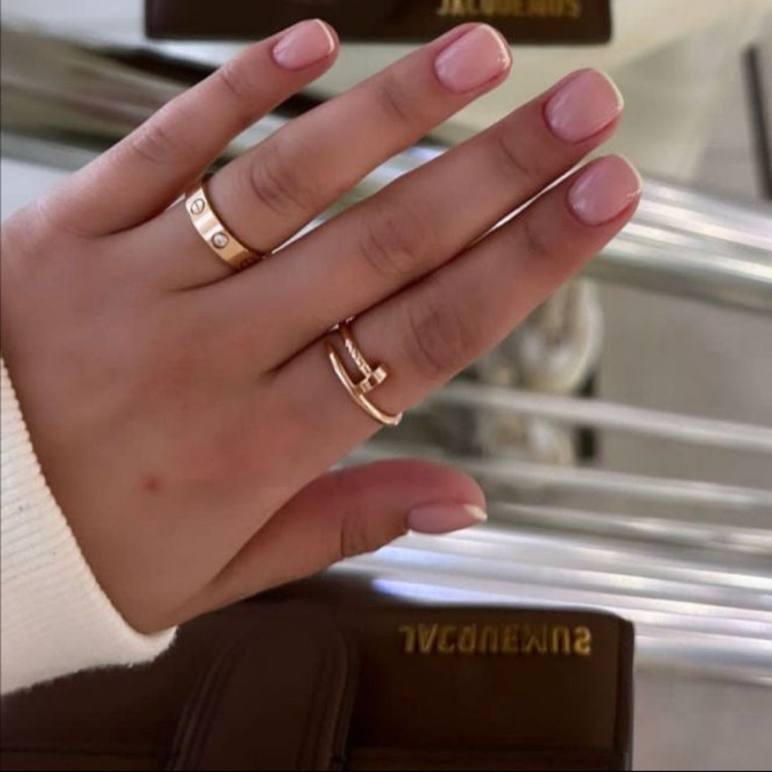 Anel Aurélia Banhado em Ouro 18K