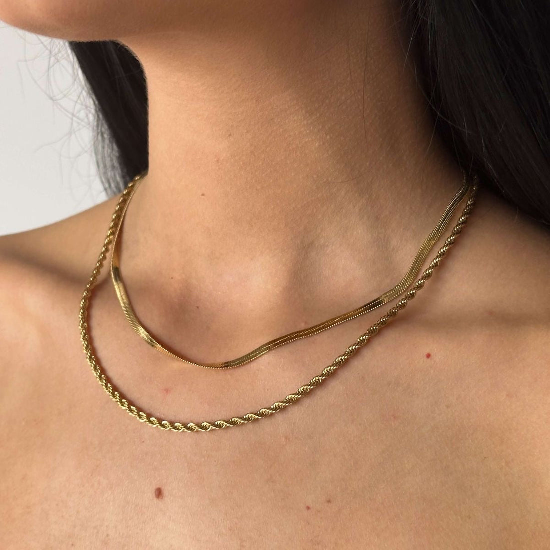 Colar Cordão Baiano 2mm Antonella Banhado em Ouro 18K
