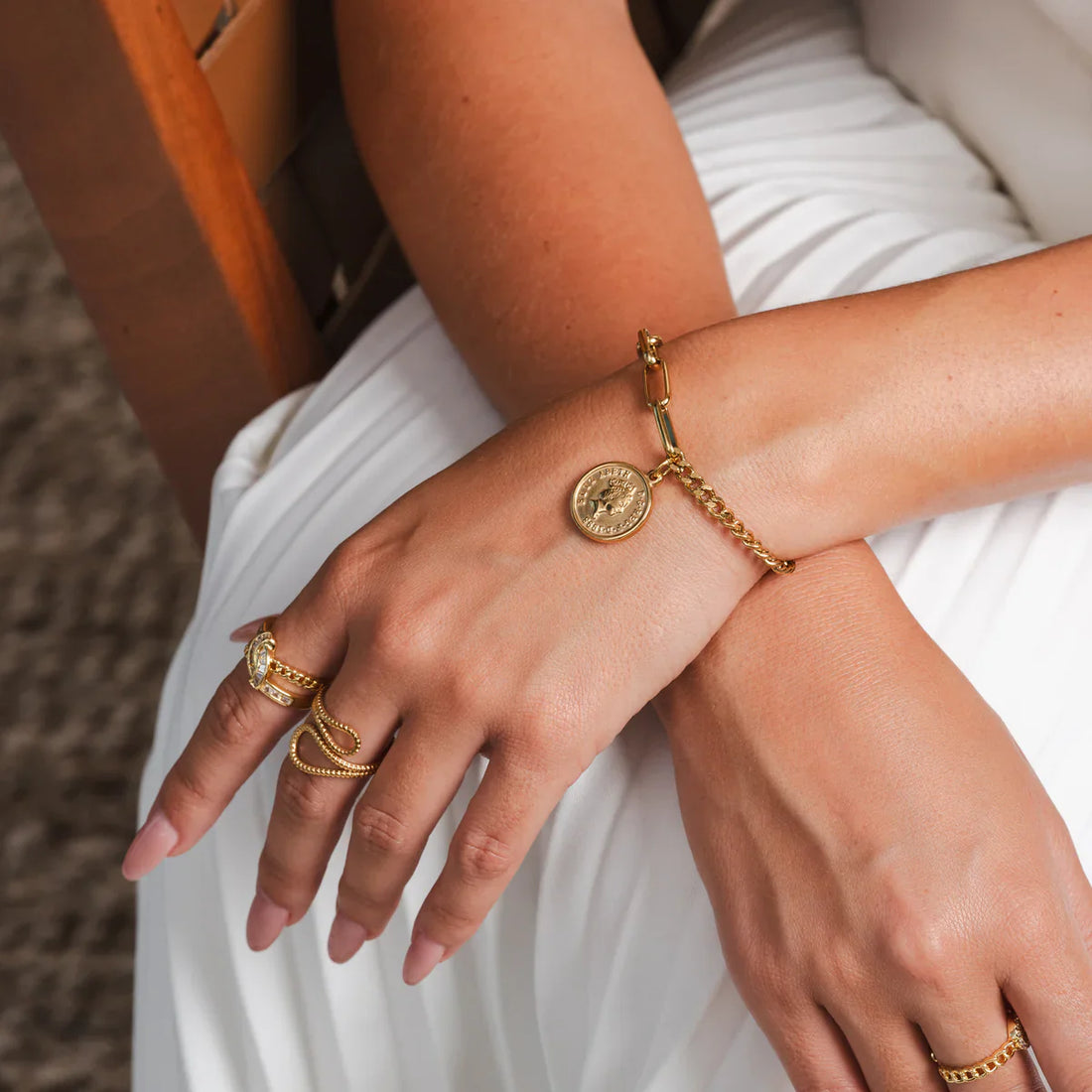 Pulseira Ivy Banhado em Ouro 18K