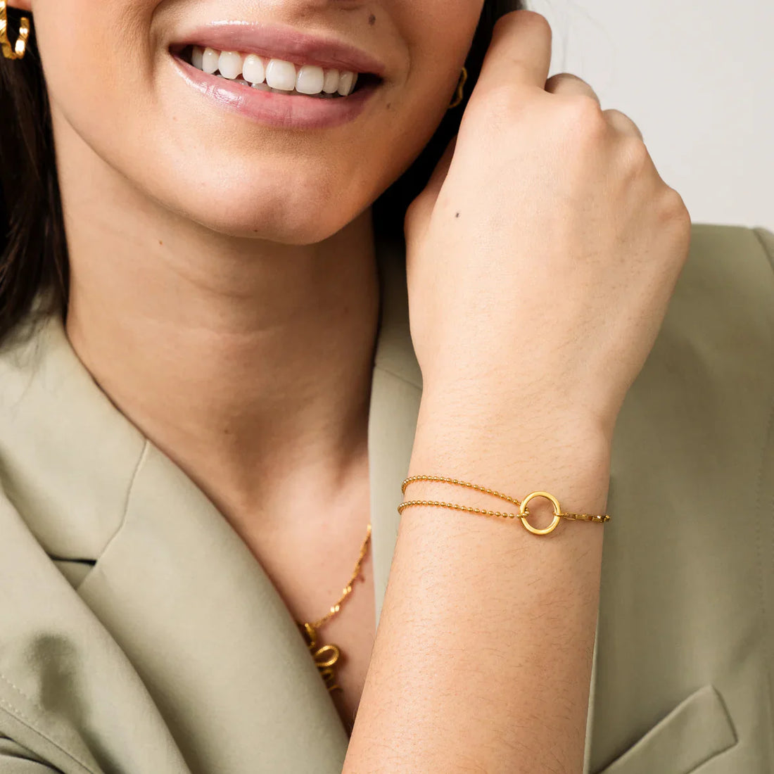 Pulseira Lia Banhada em Ouro 18k
