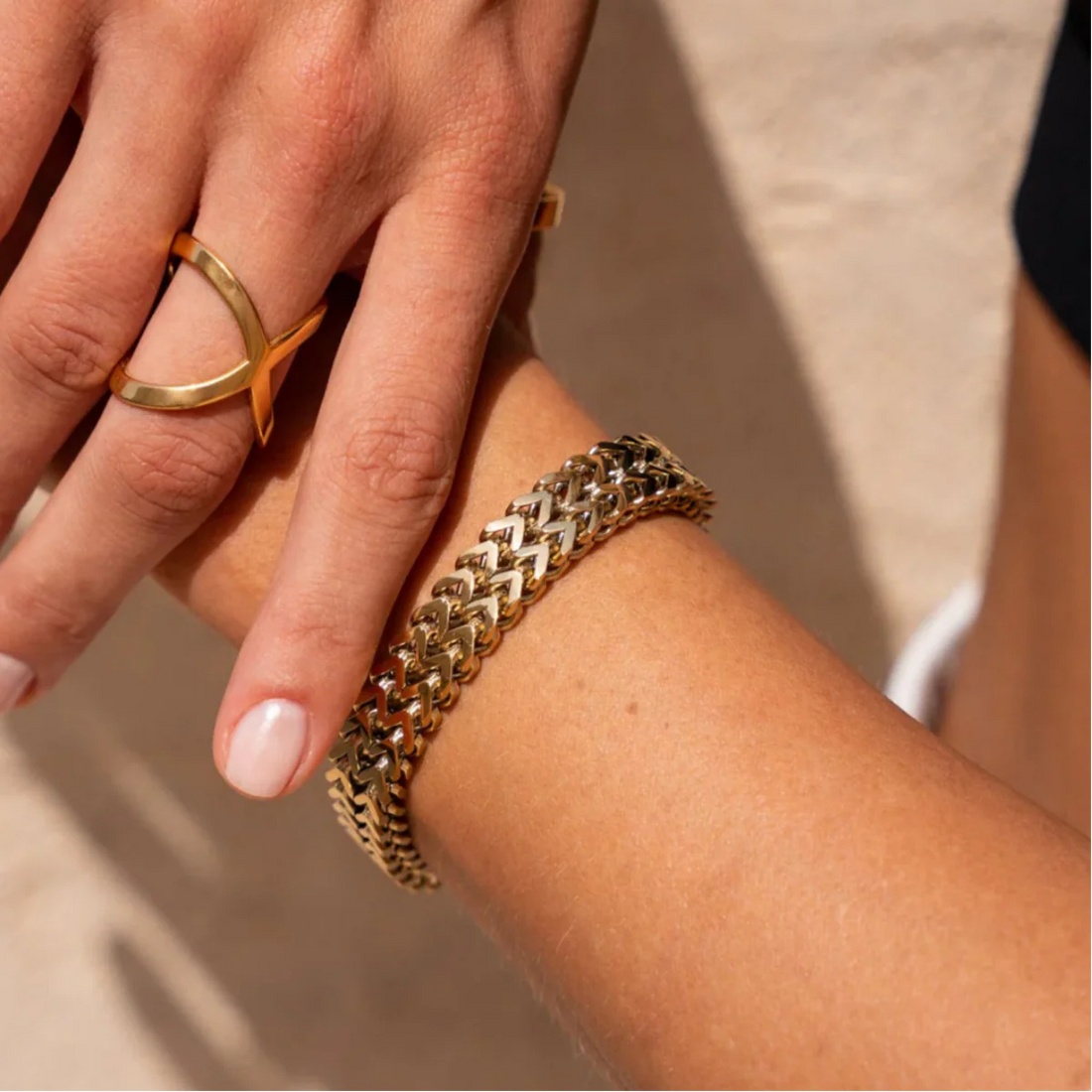 Pulseira Elianne Banhado em Ouro 18K
