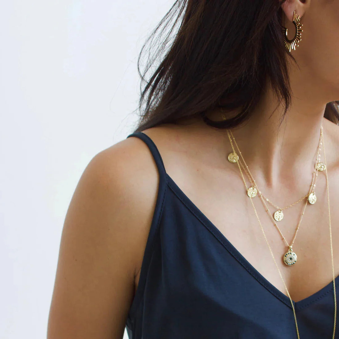 Brinco Argola Zaira Banhado em Ouro 18K