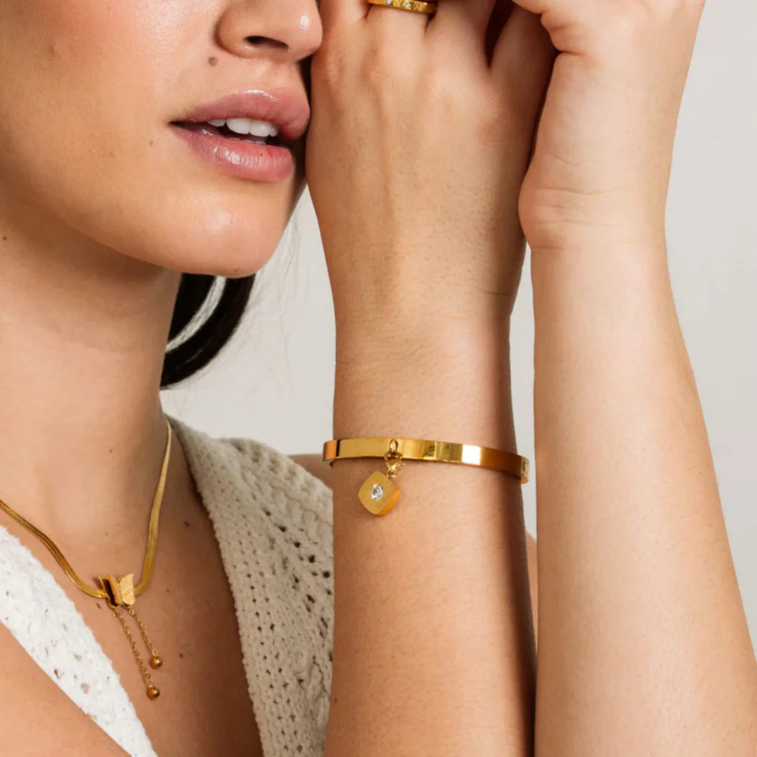 Bracelete Laís Banhado em Ouro 18K