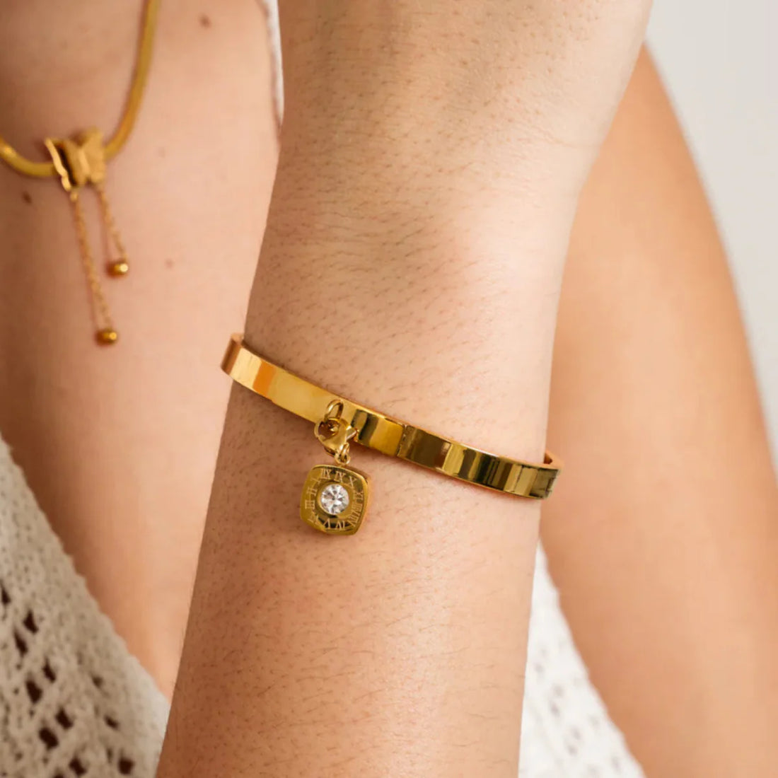 Bracelete Laís Banhado em Ouro 18K