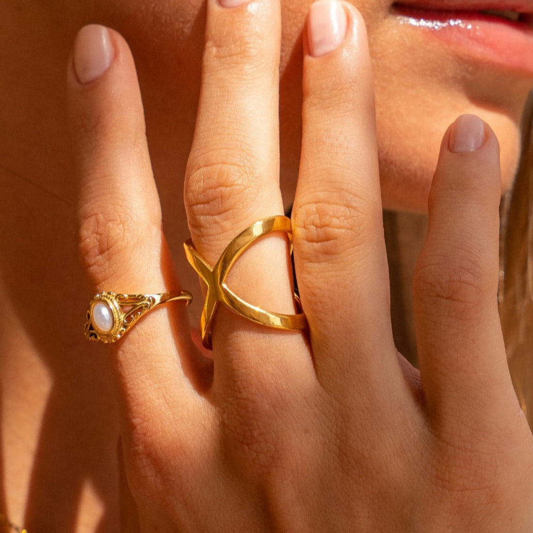 Anel Alix Banhado em Ouro 18K