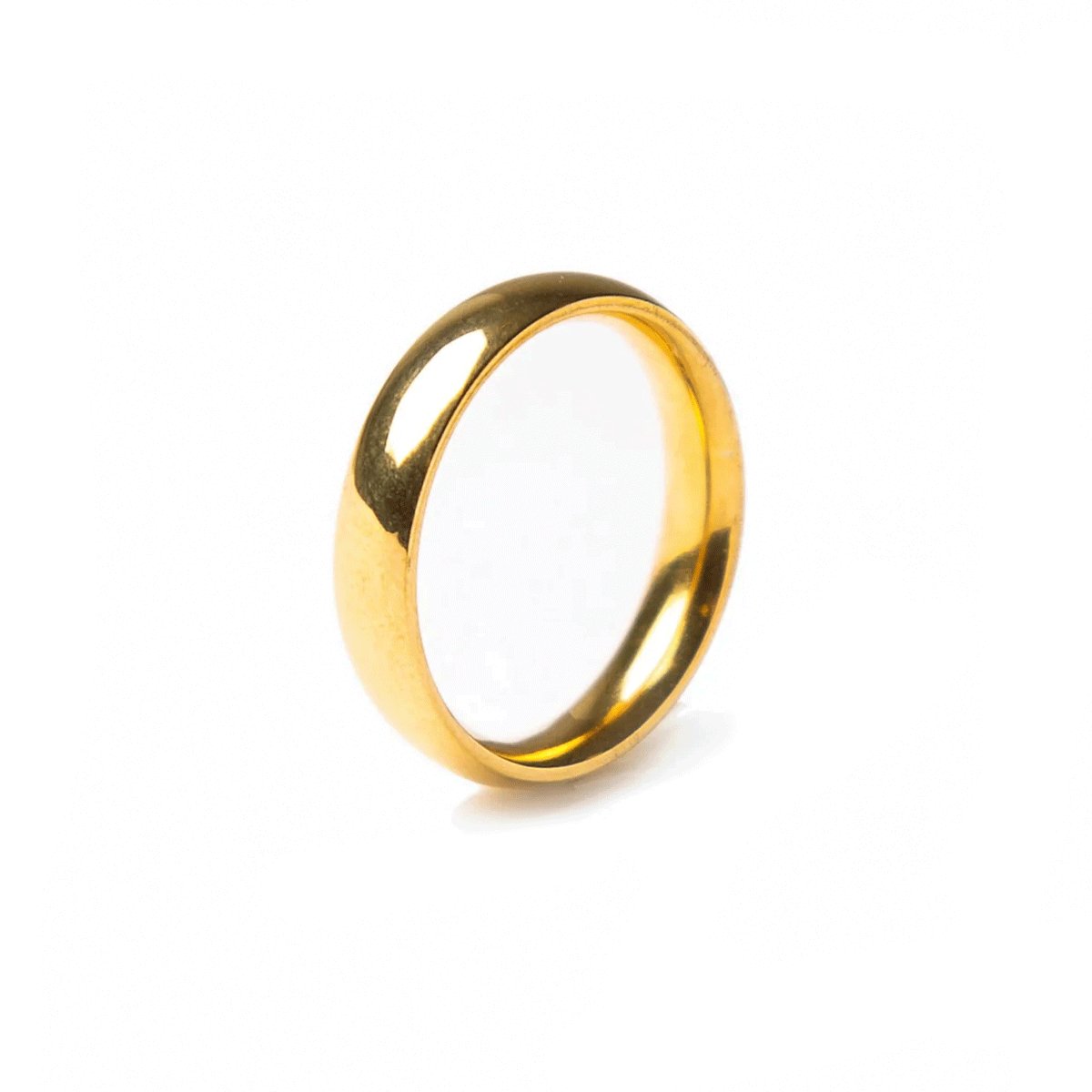 Aliança Clássica Helena Banhado em Ouro 18K