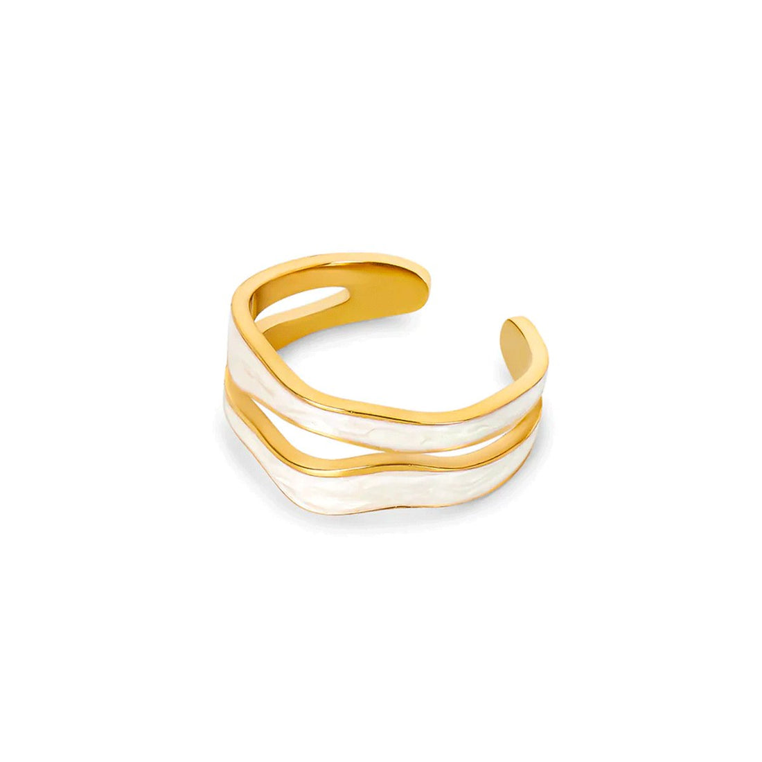 Anel Ajustável Cira Banhado em Ouro 18K