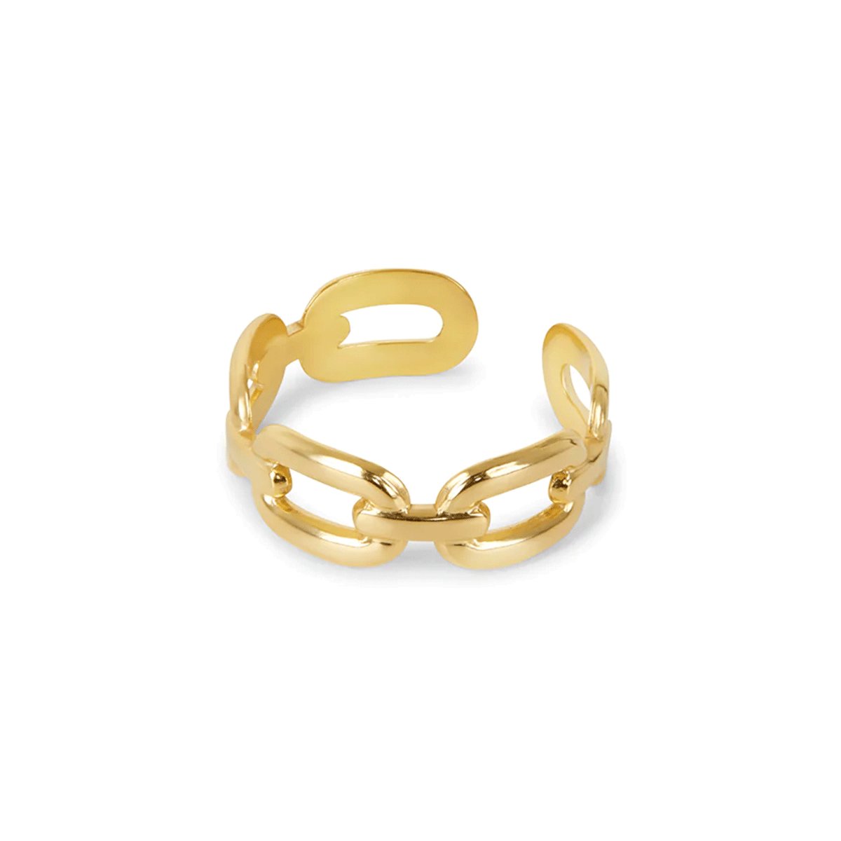 Anel Elos Ajustável Elisse Banhado em Ouro 18K