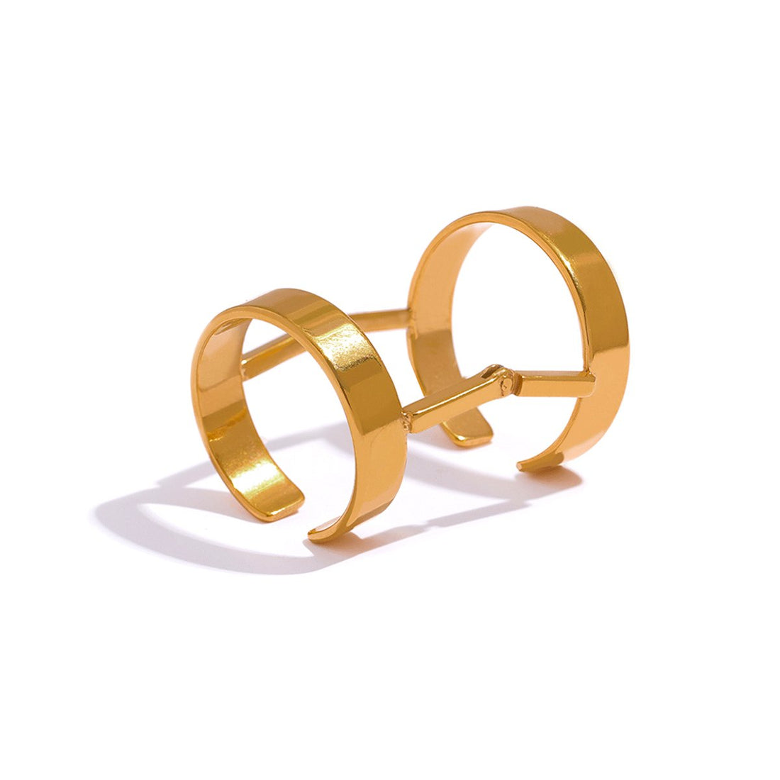 Anel Articulado Lexa Banhado em Ouro 18K