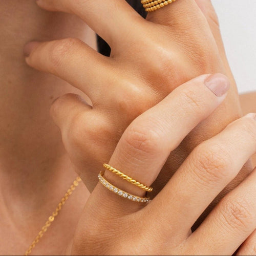 Anel Lurea Banhado em Ouro 18K