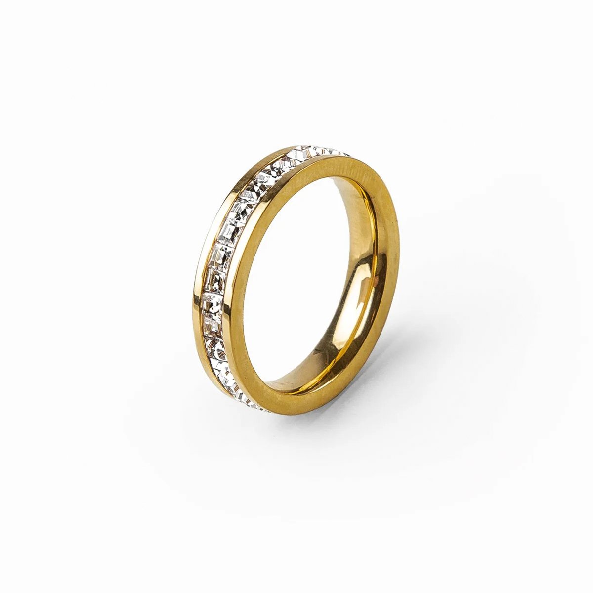 Anel Brilhante Aurora Banhado em Ouro 18K