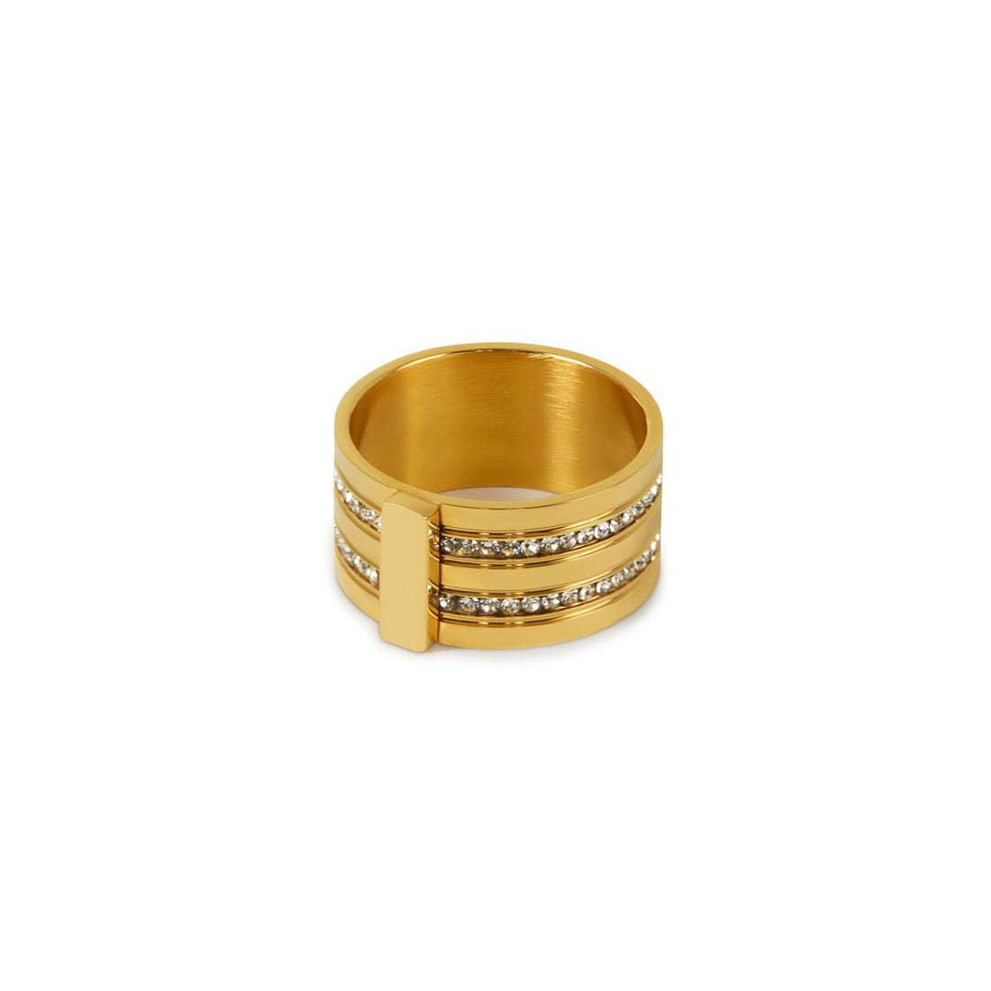 Anel Regina Banhado em Ouro 18K