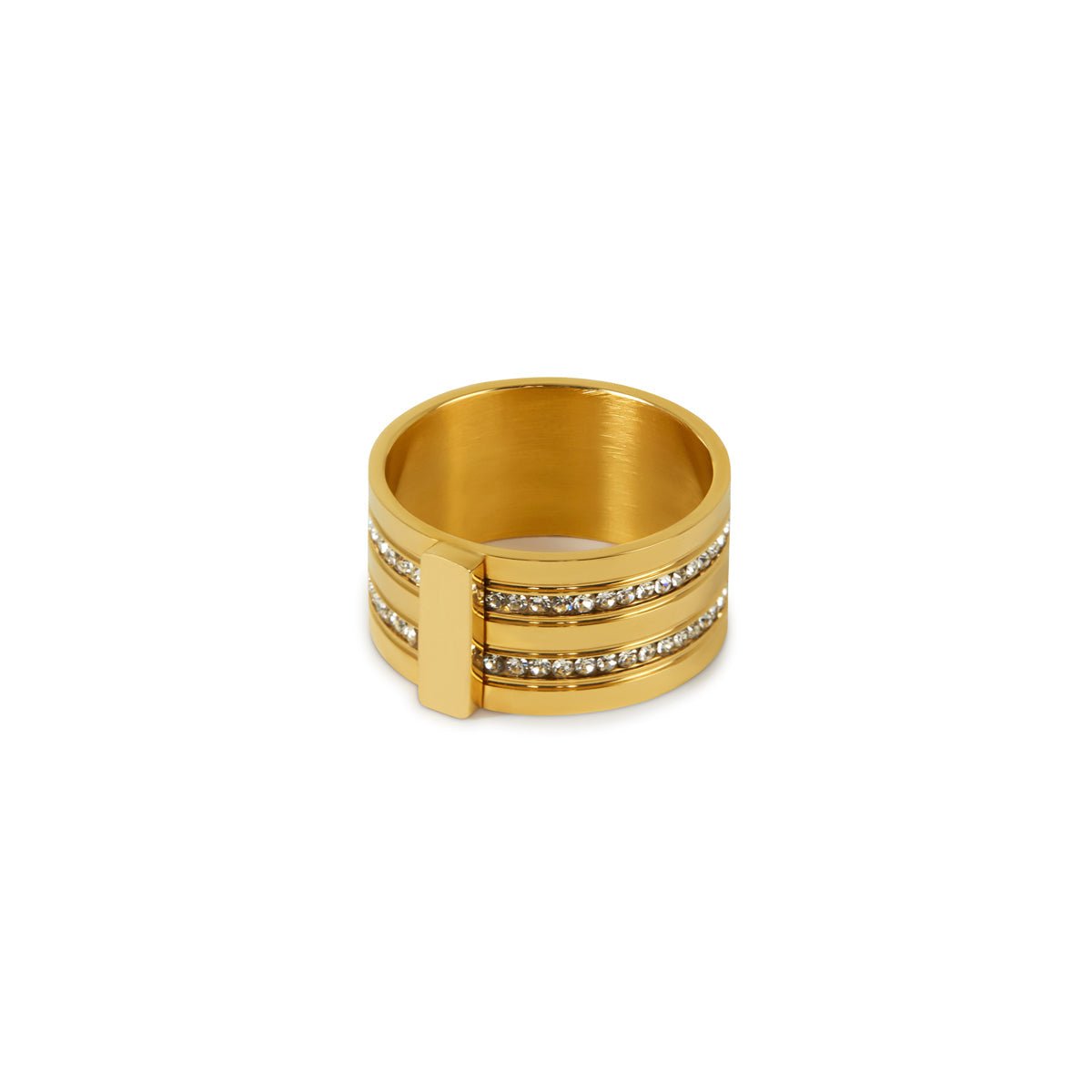Anel Regina Banhado em Ouro 18K