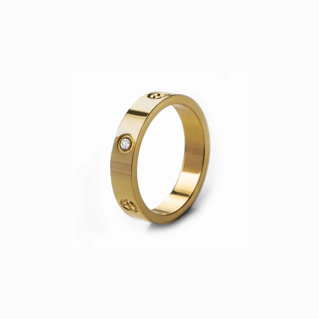 Anel Aurélia Banhado em Ouro 18K