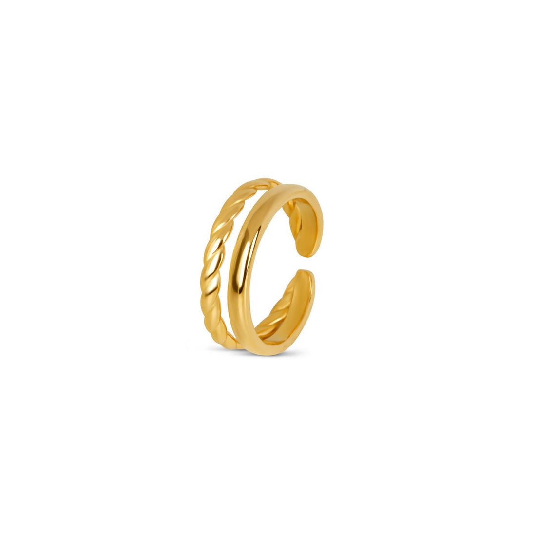 Anel Duplo Narisse Banhado em Ouro 18K