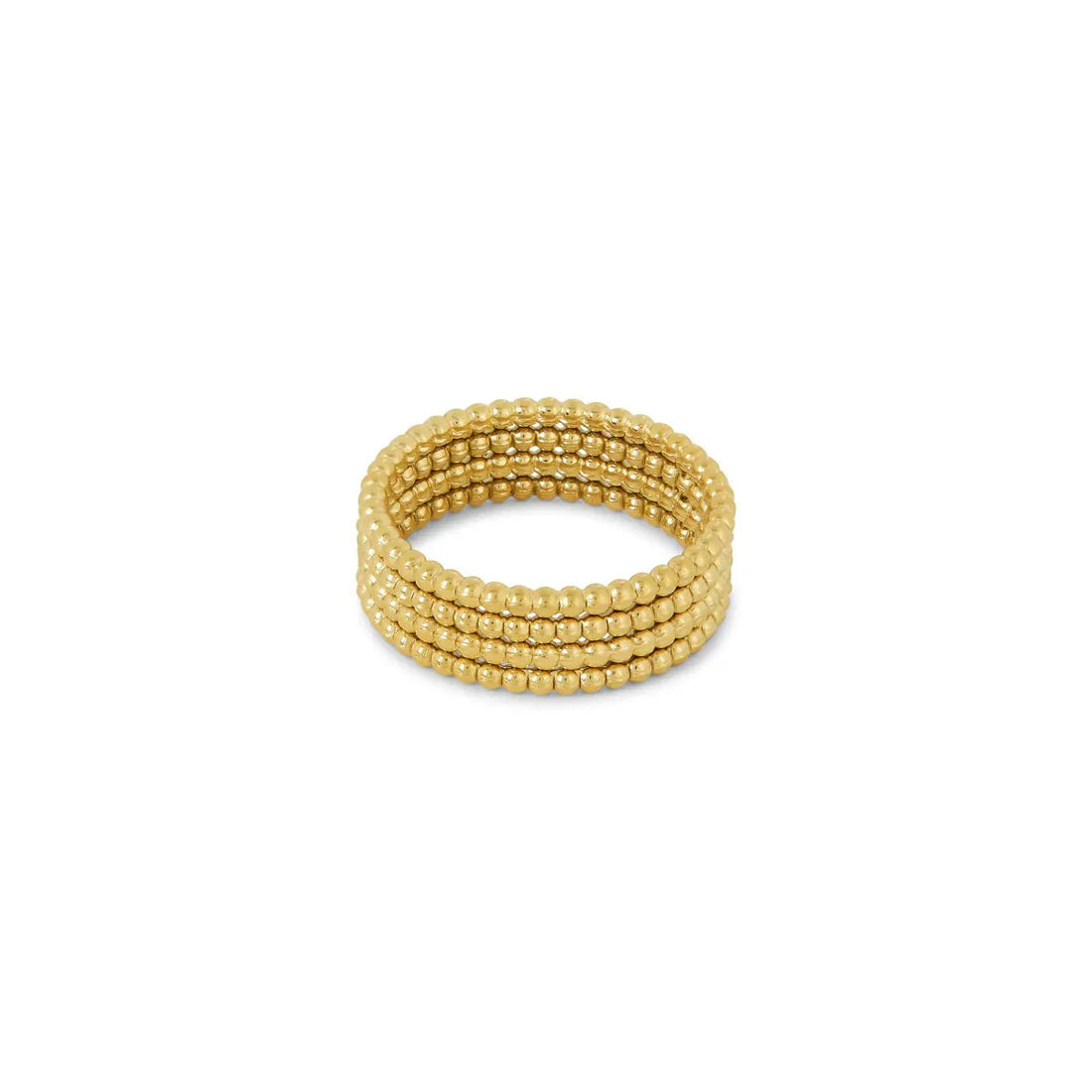 Anel Esferas Dhalia Banhado em Ouro 18K