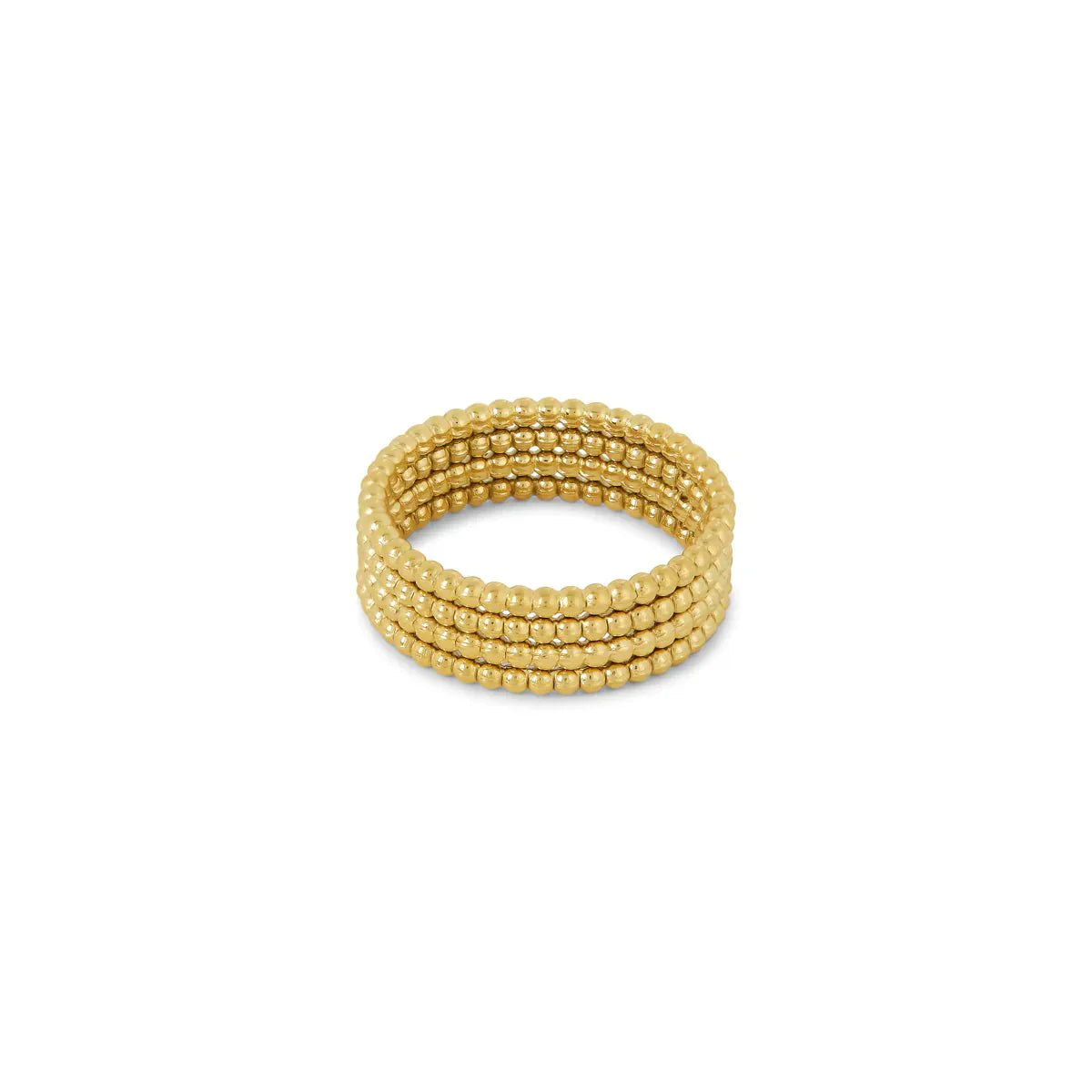 Anel Esferas Dhalia Banhado em Ouro 18K
