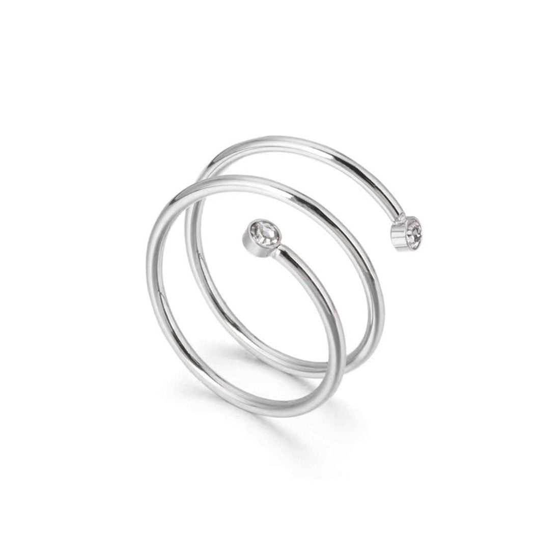 Anel Espiral Clarisse Prata
