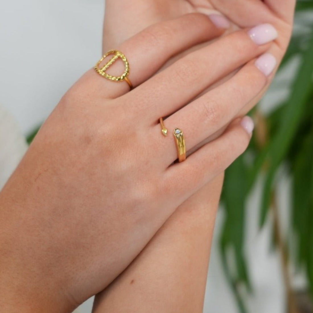 Anel Alana Banhado em Ouro 18K