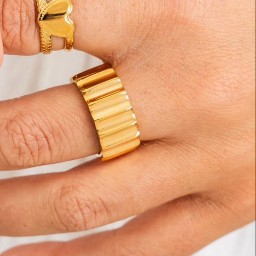 Anel Elindra Banhado em Ouro 18K