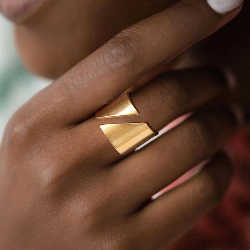 Anel Ysla Banhado em Ouro 18K