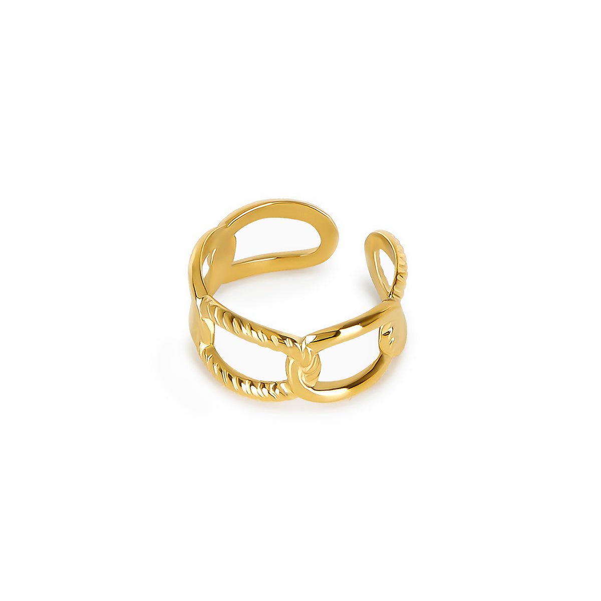 Anel Ajustável Alira Banhado em Ouro 18K