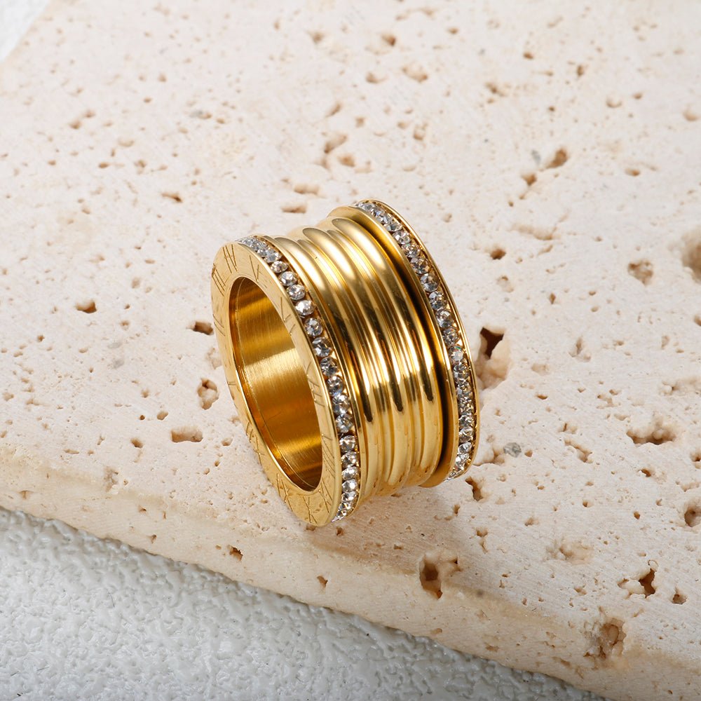 Anel Eleonora Banhado em Ouro 18K