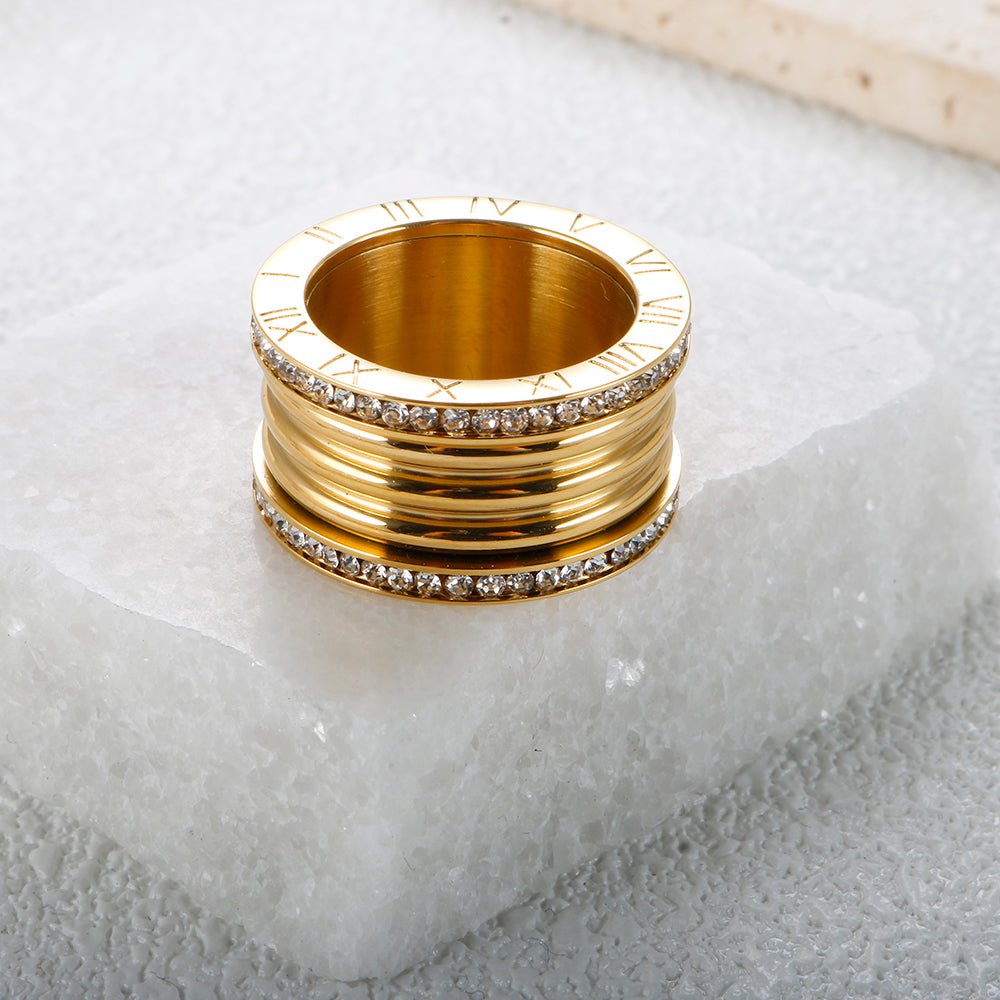 Anel Eleonora Banhado em Ouro 18K
