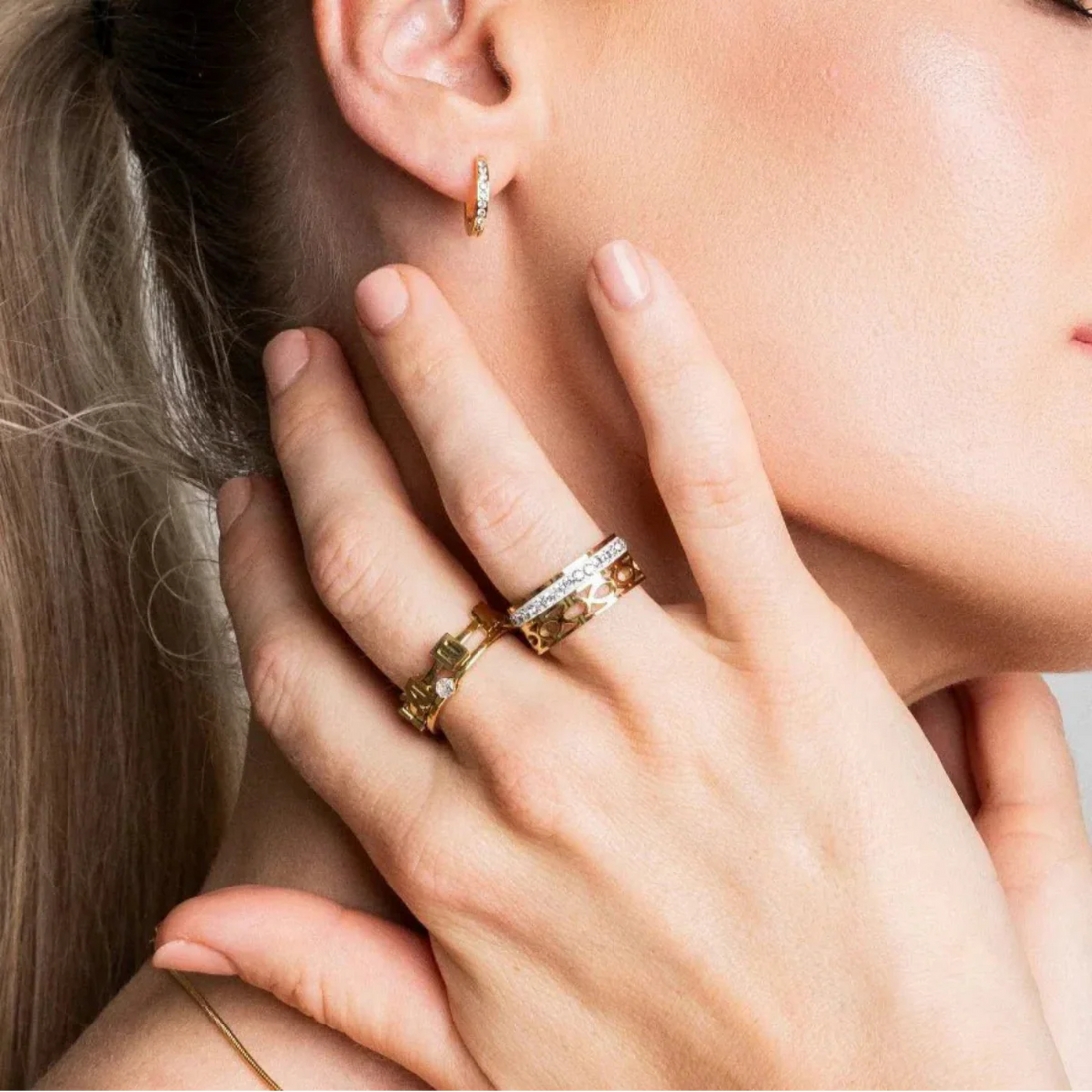 Anel Sora Banhado em Ouro 18k